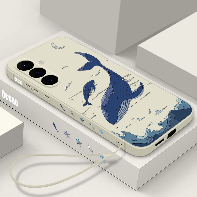 Samsung Galaxy A55 - Custodia per telefono Whales per Samsung