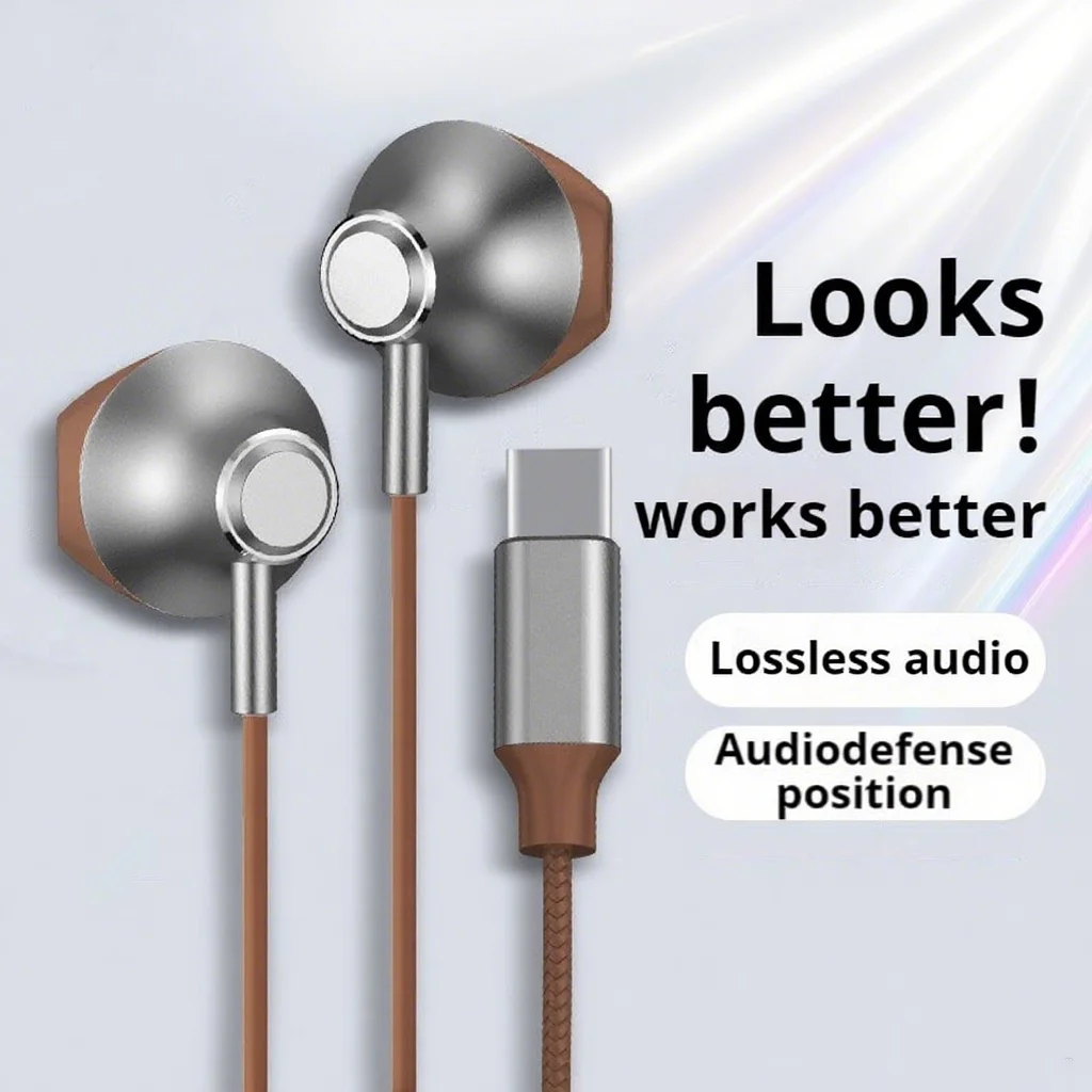 Wired Earphone Lightning - Auricolari Bluetooth Cablati con Bassi Surround