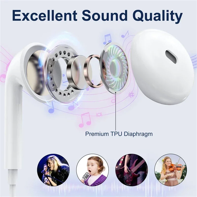 Per Apple iPhone 17 16 15 14 1 - Wired Earphone Lightning recensione e prezzo